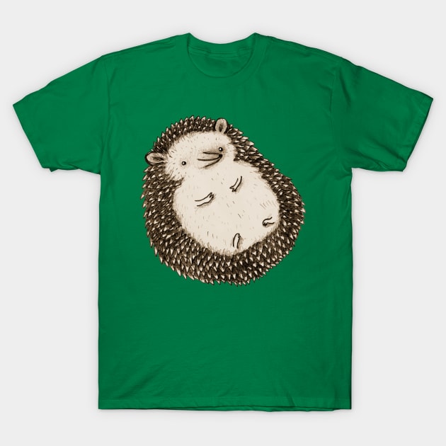 Plump Hedgehog T-Shirt by Sophie Corrigan